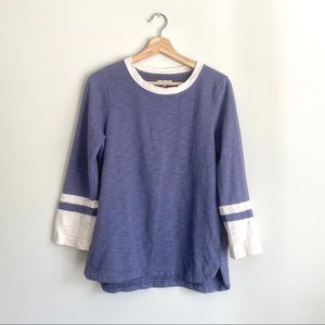 Madewell Clubsport Baseball Tee Purple White Medium